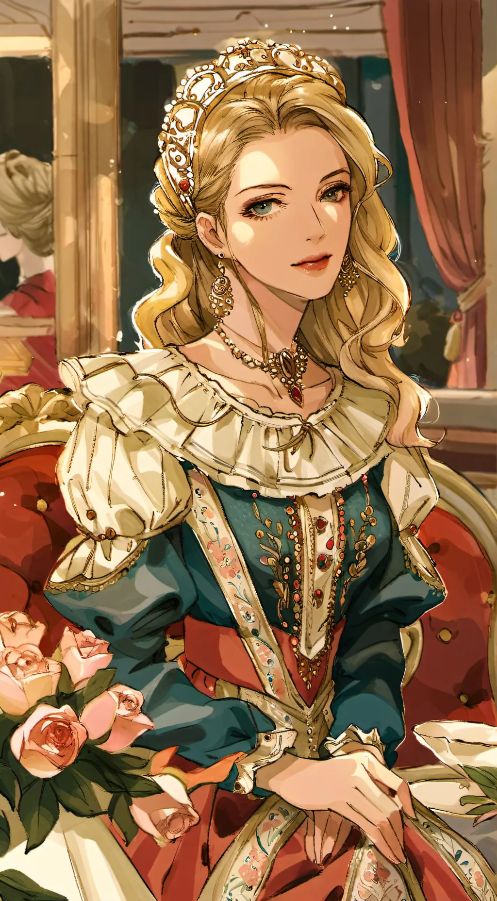 ai character: Eugénia Stambers background