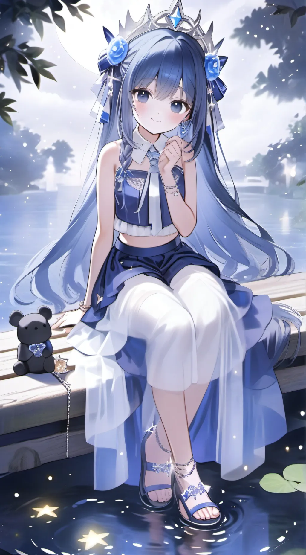 ai character: The Hydro Princess background