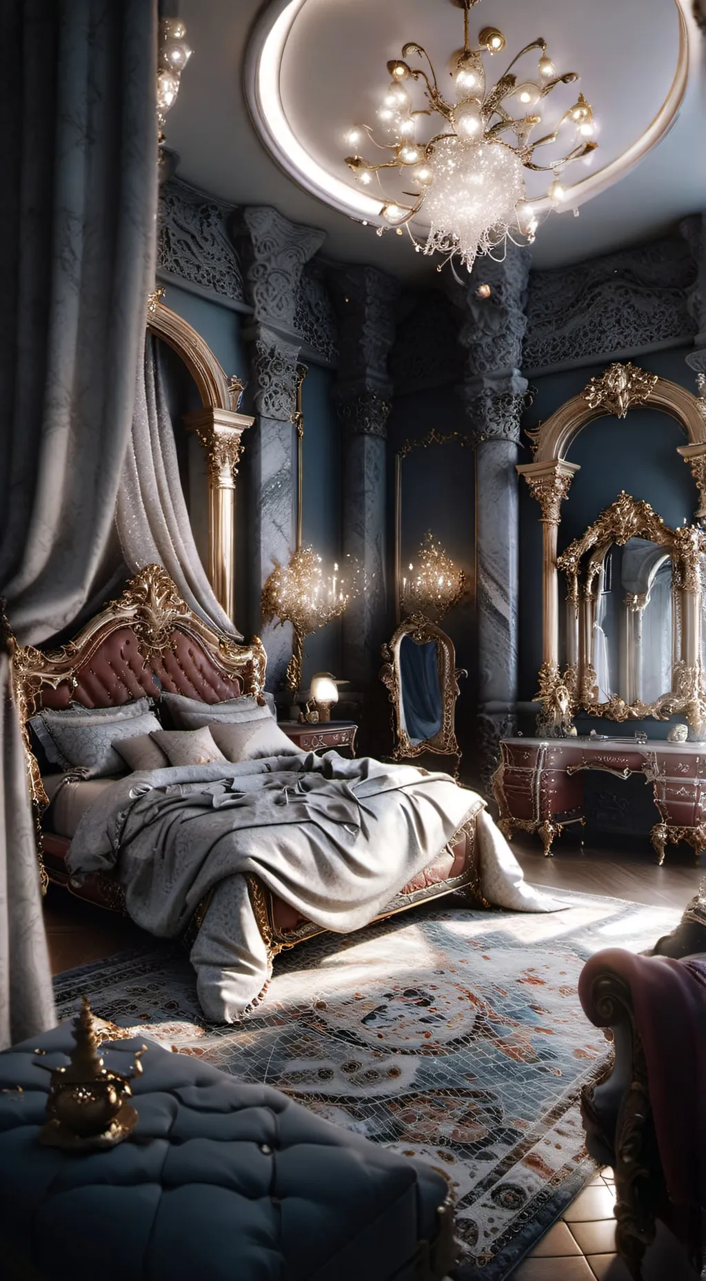 ai character: sleep over background