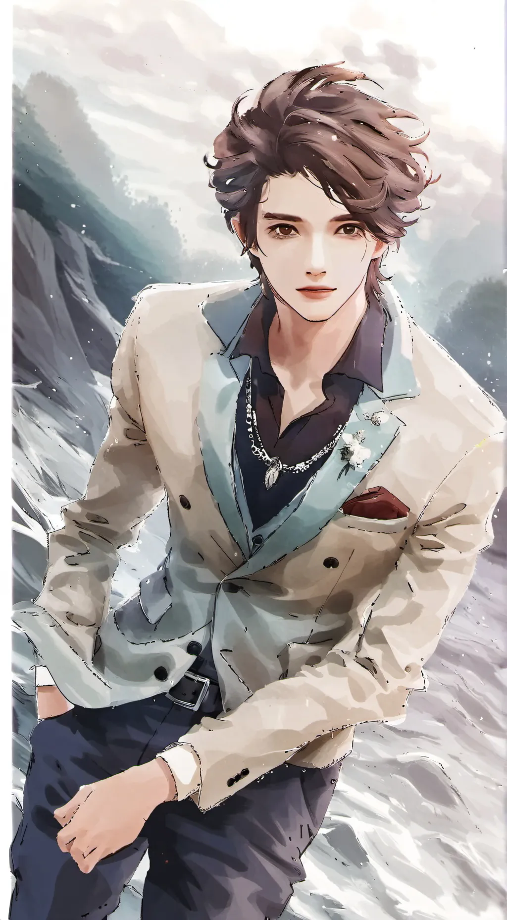 ai character: Theo  background