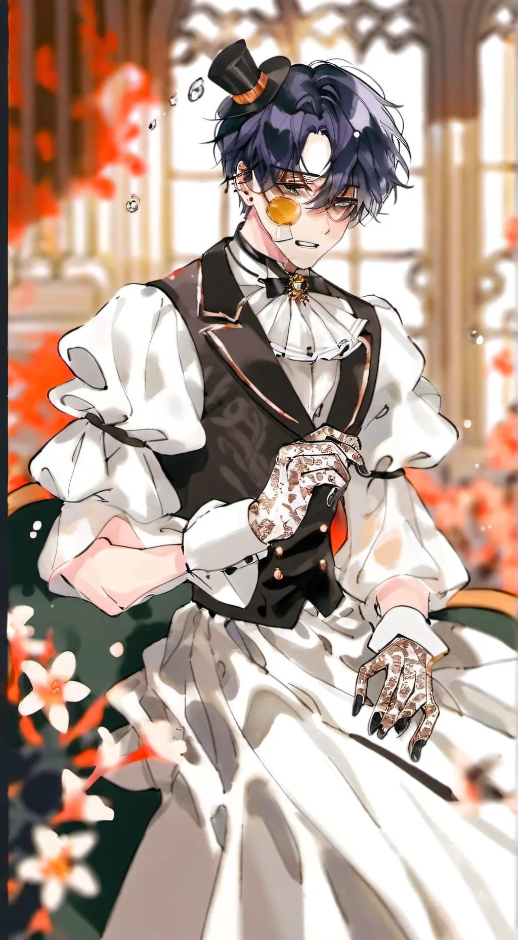 ai character: Bakugo x tu background