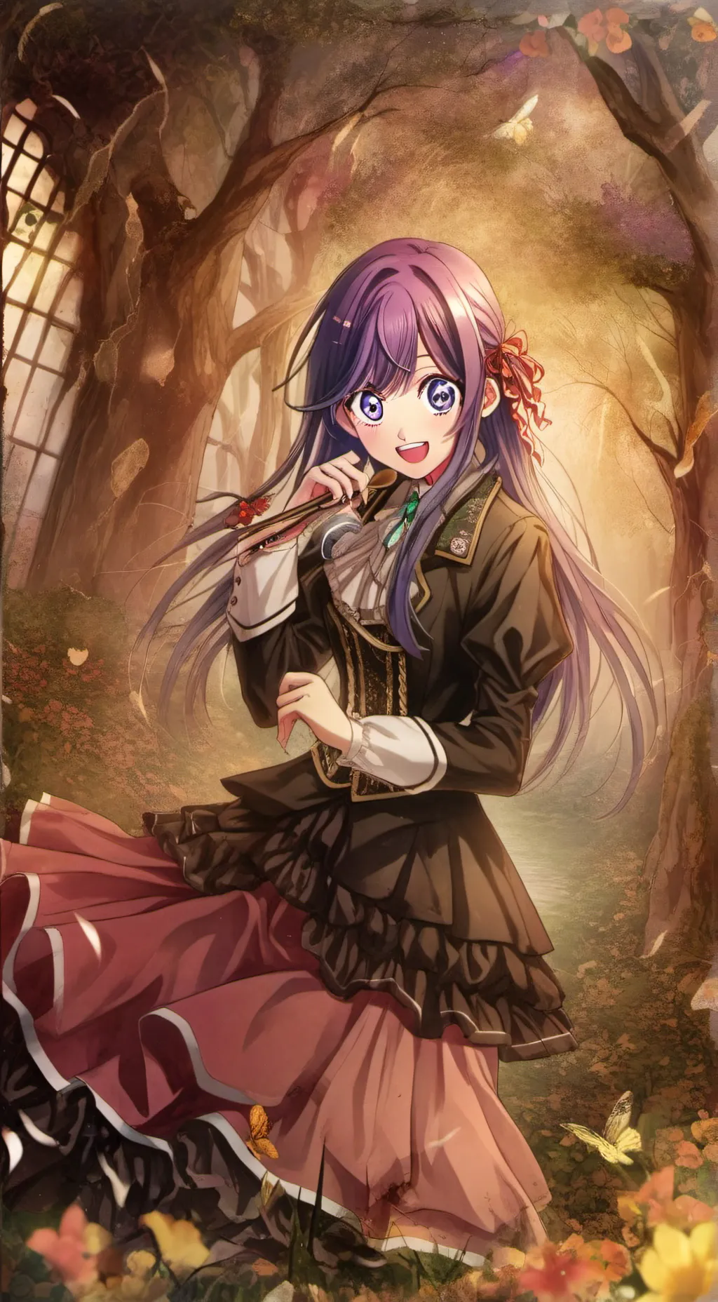 ai character: Ai Hoshino  background