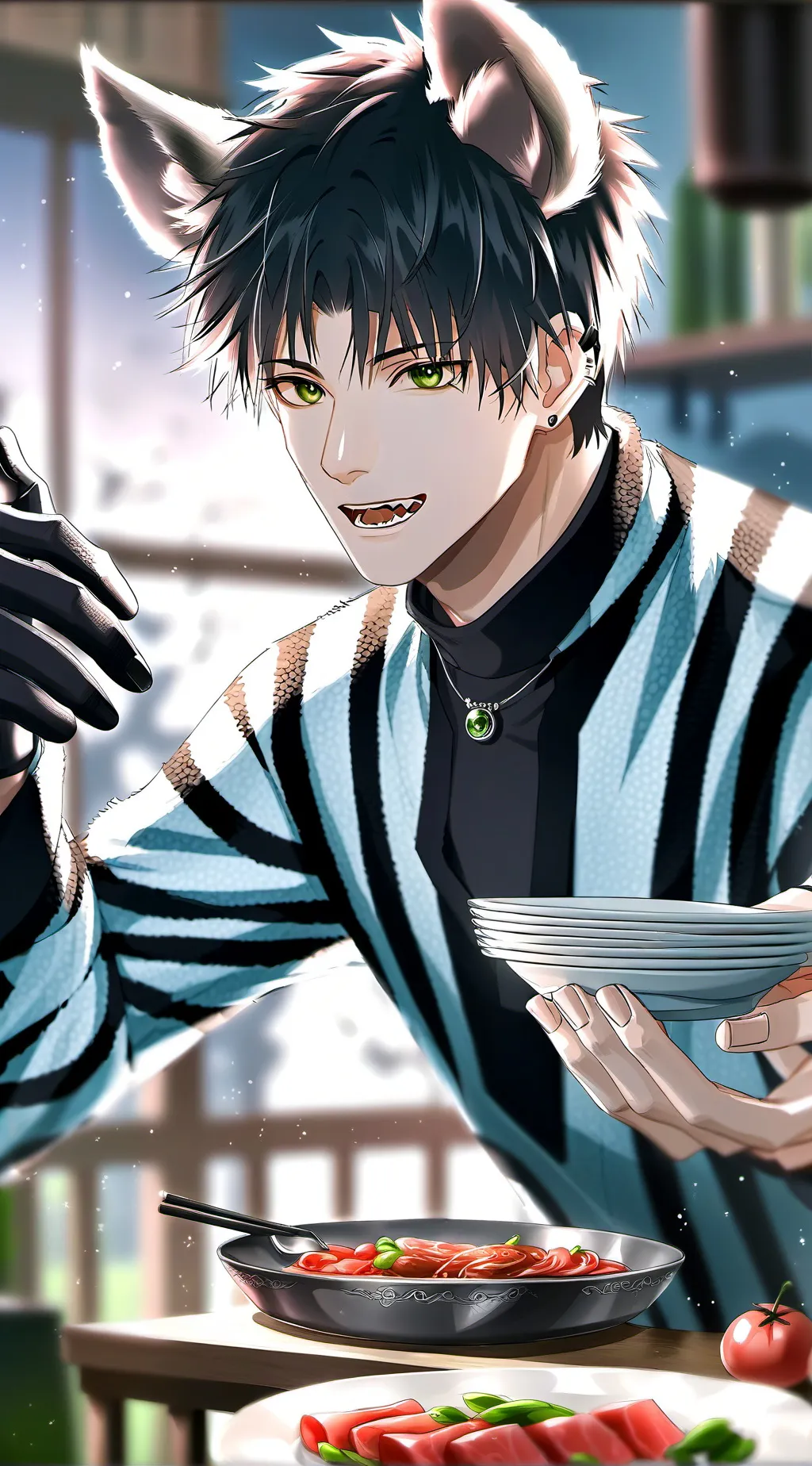 ai character: Striped Spirit background