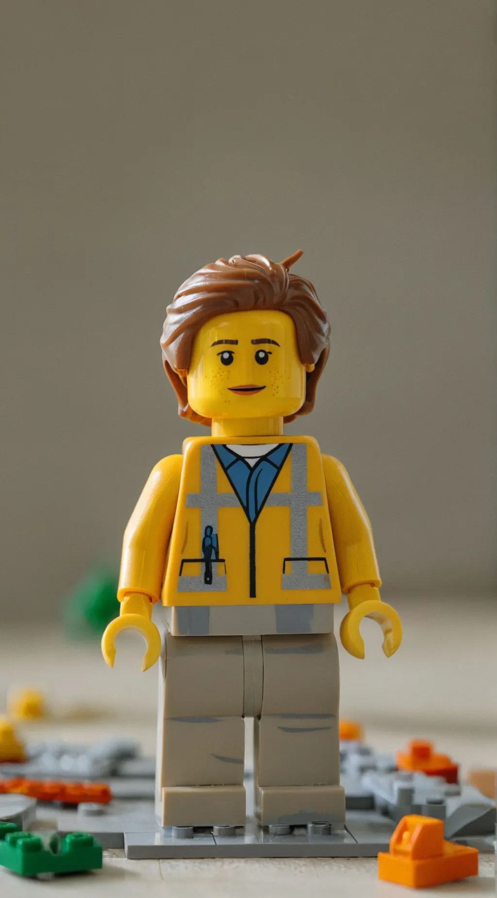 ai character: LEGO background
