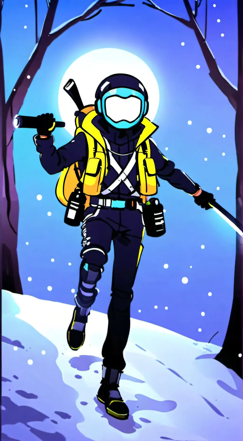 ai character: P2 (✨astro x dandy background