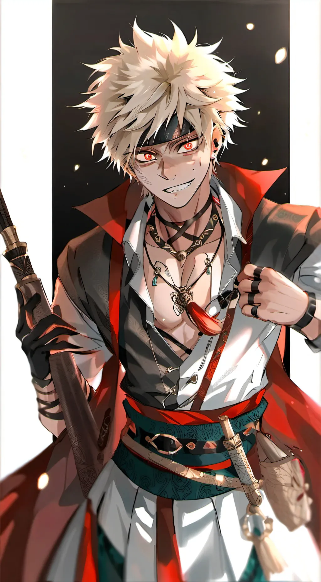 ai character: bakugo y lily background