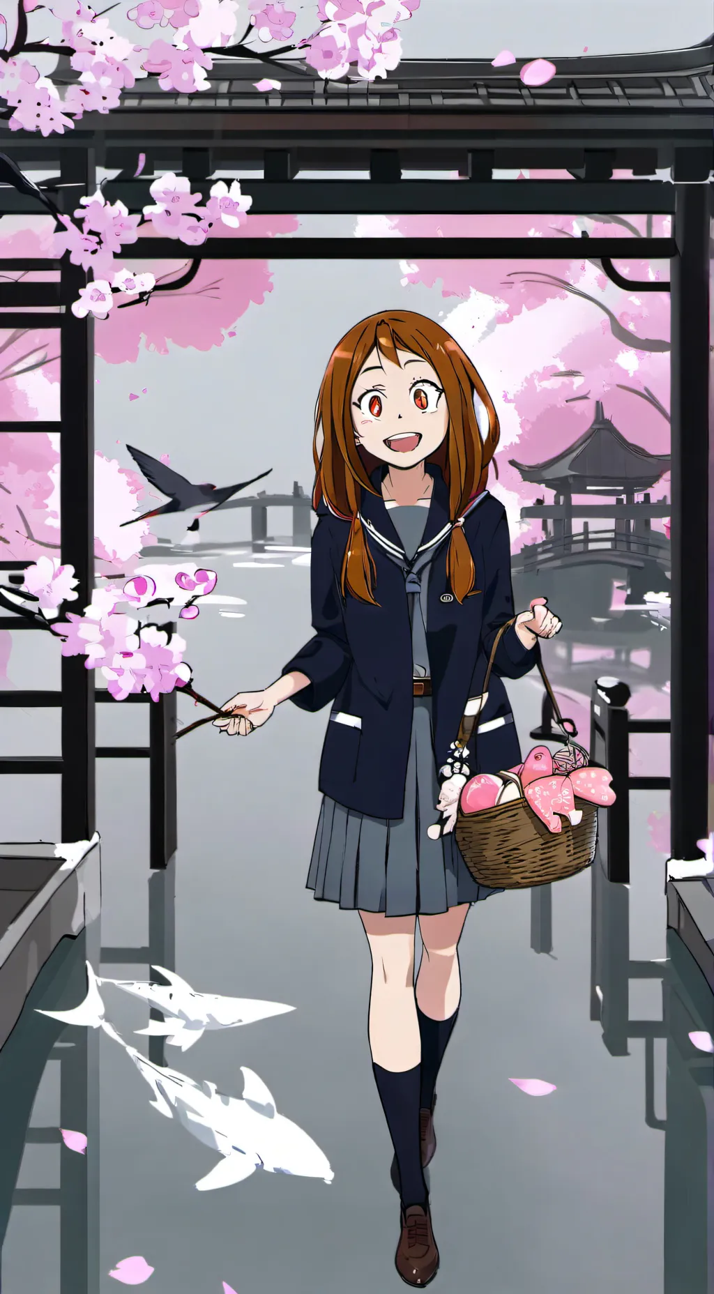 ai character: Toga/Uraraka  background