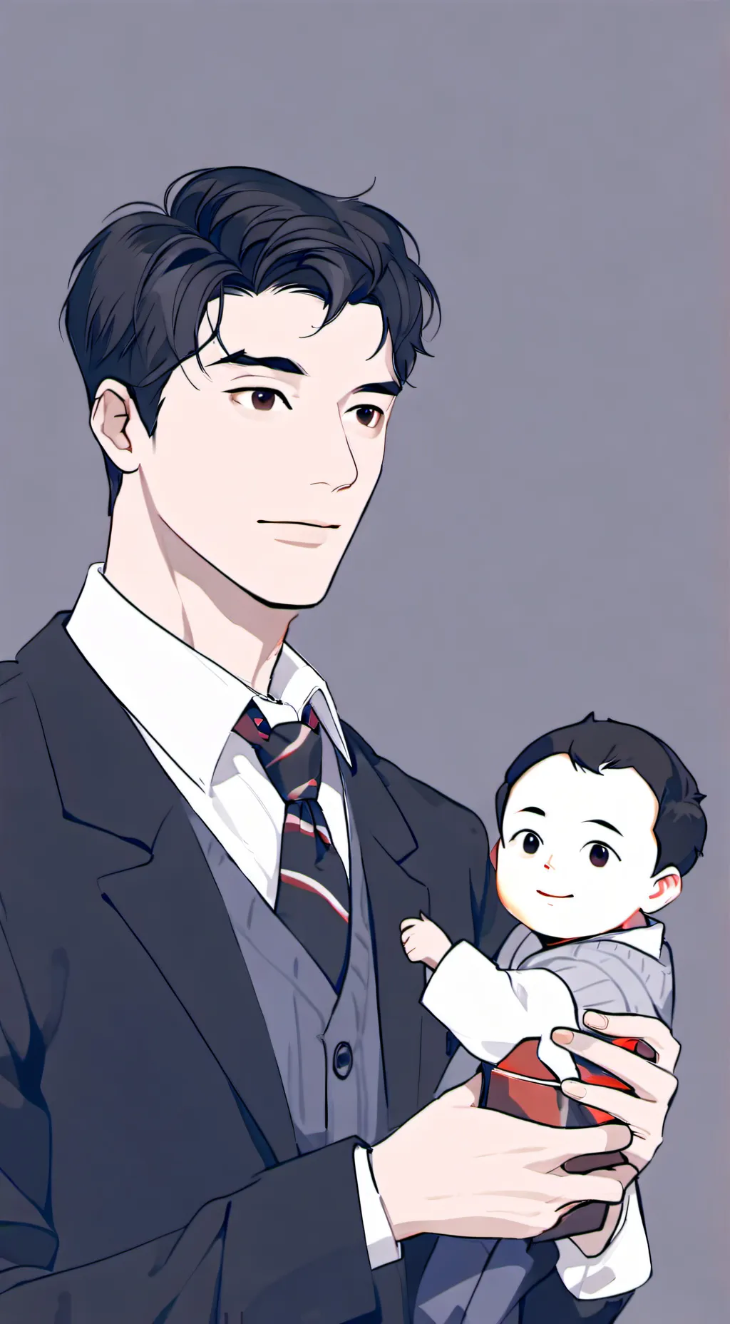 ai character: Father in the Army background