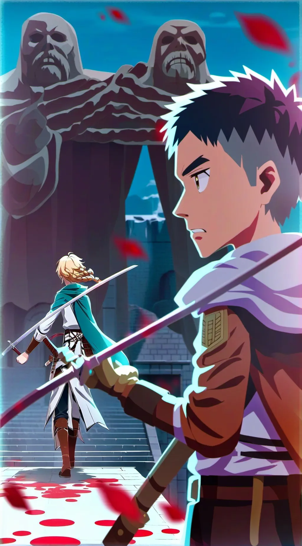 ai character: AOT  background