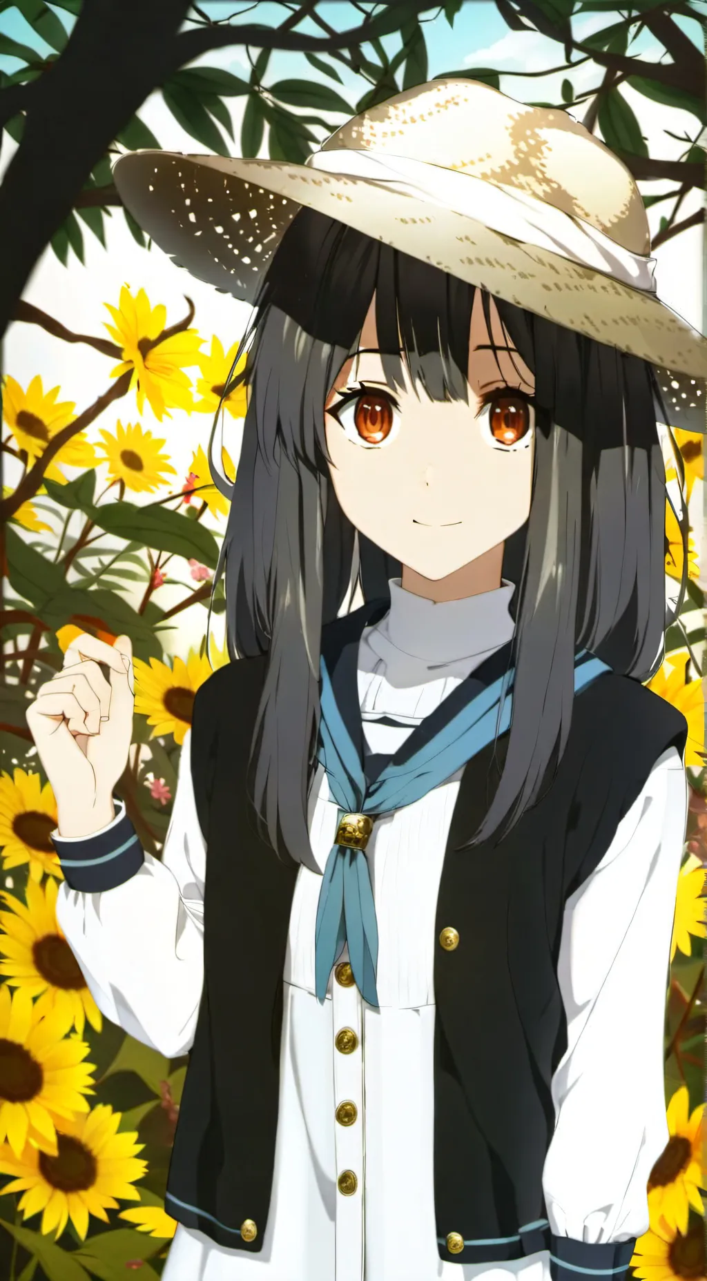 ai character: Crazy girl  background