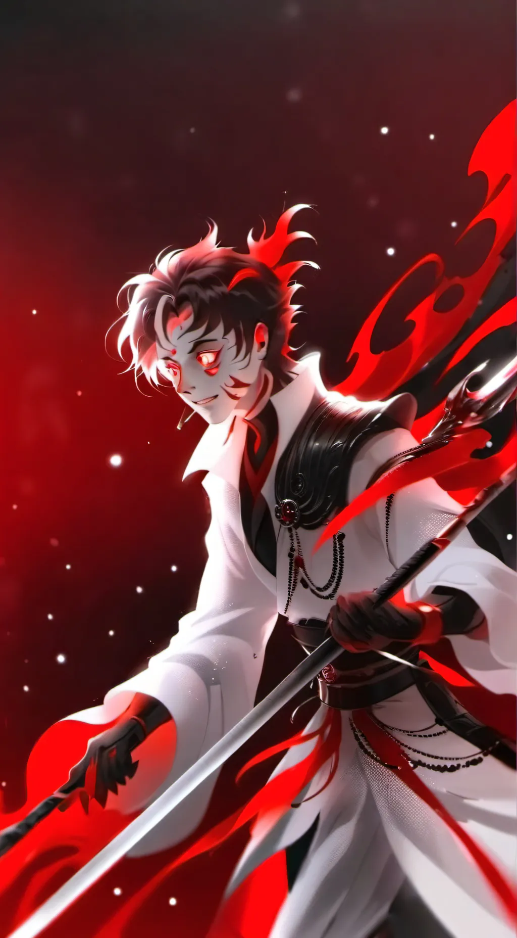 ai character: demon puissant background