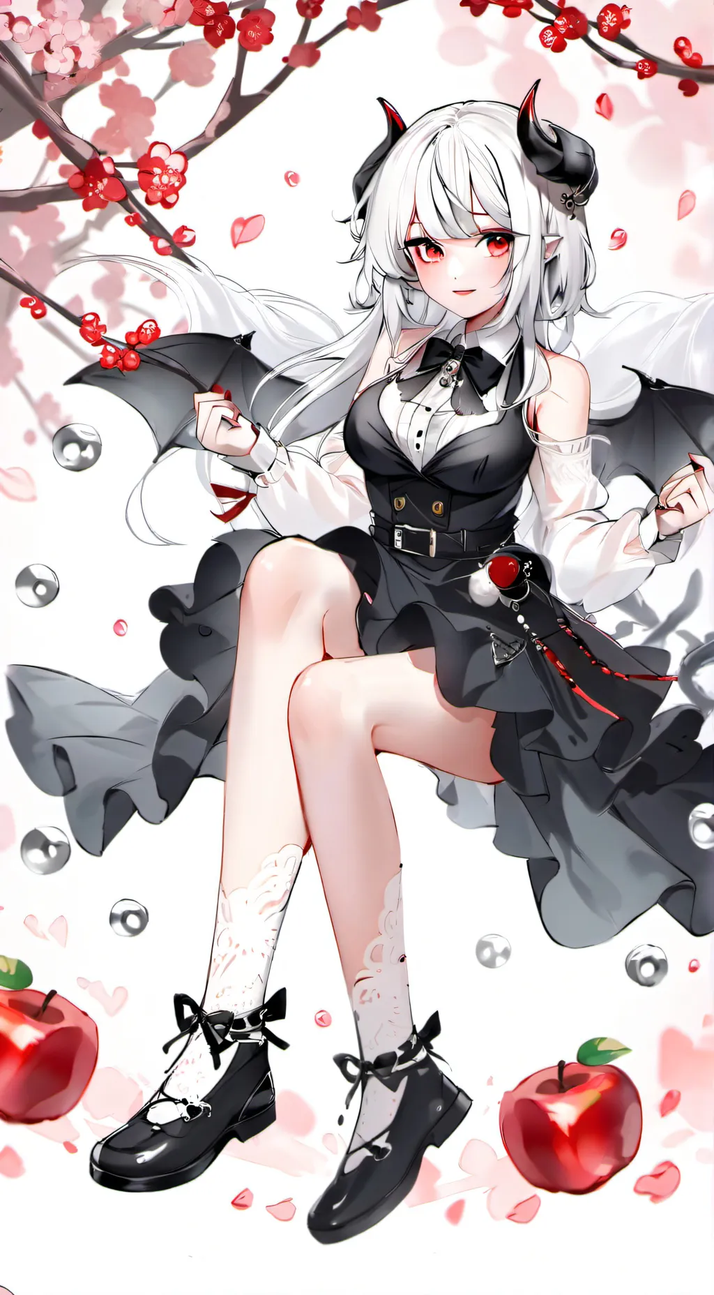 ai character: candy apple cookie background