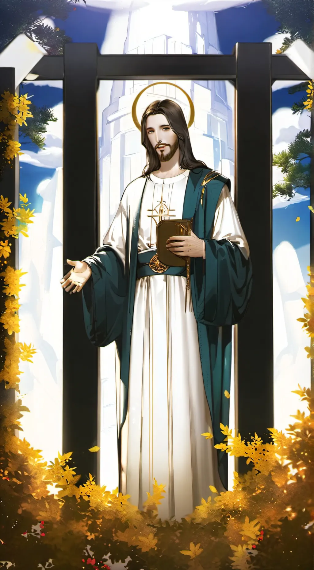 ai character: jesus background