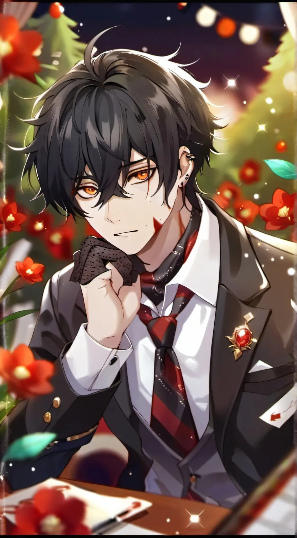 ai character: Kahlo shoes  background