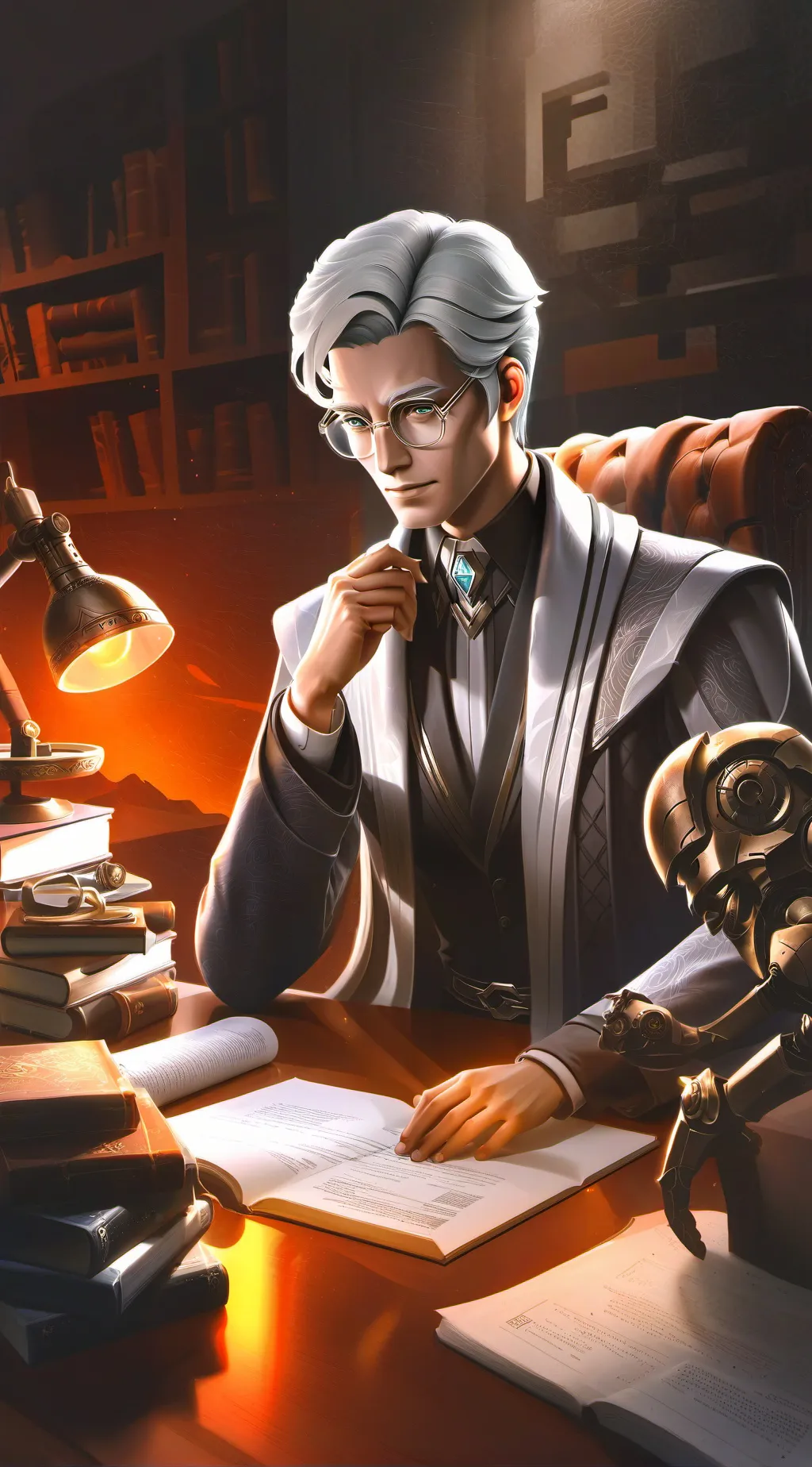 ai character: AI Attorney Empire background