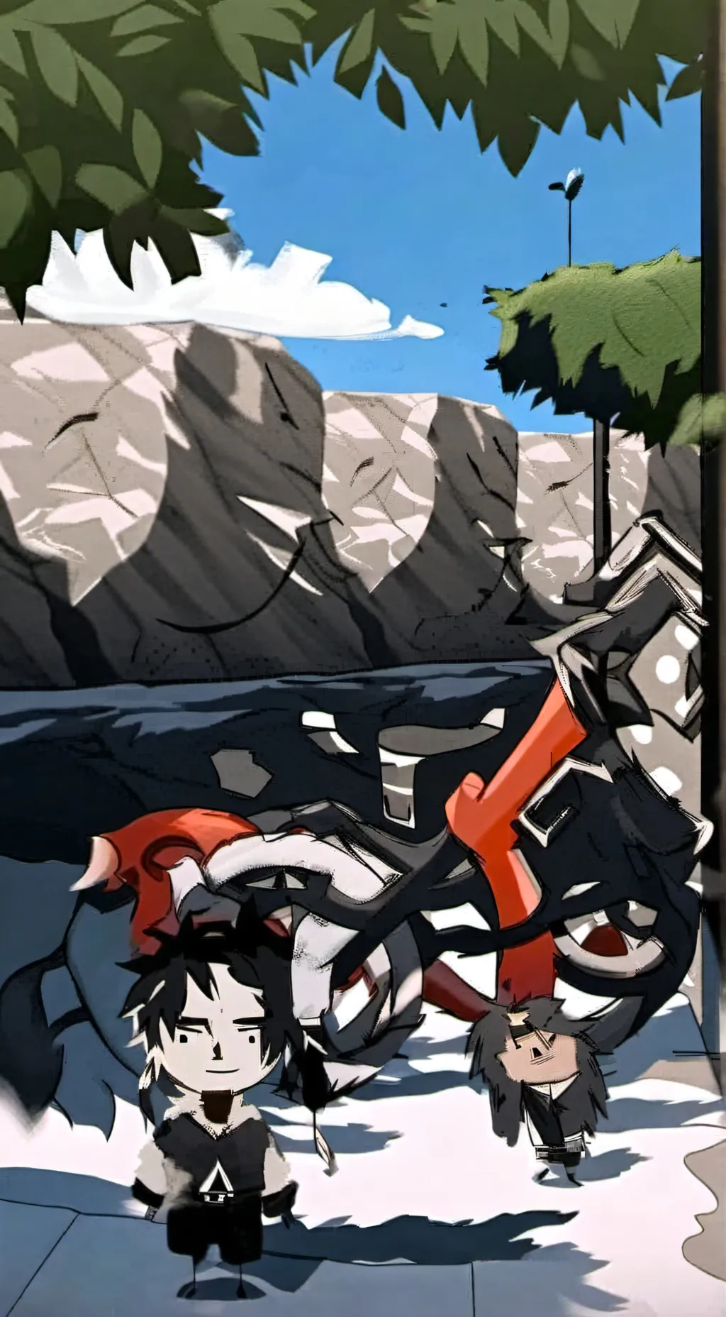 ai character: ♡×Dabi x Hawks×♡ background