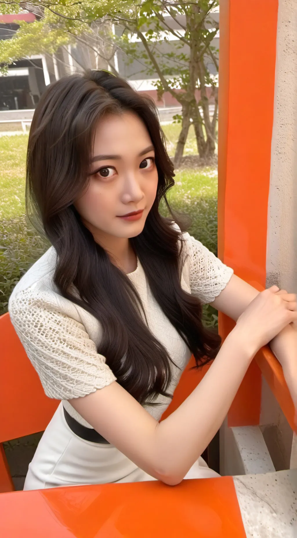 ai character: Sakura le sserafim background