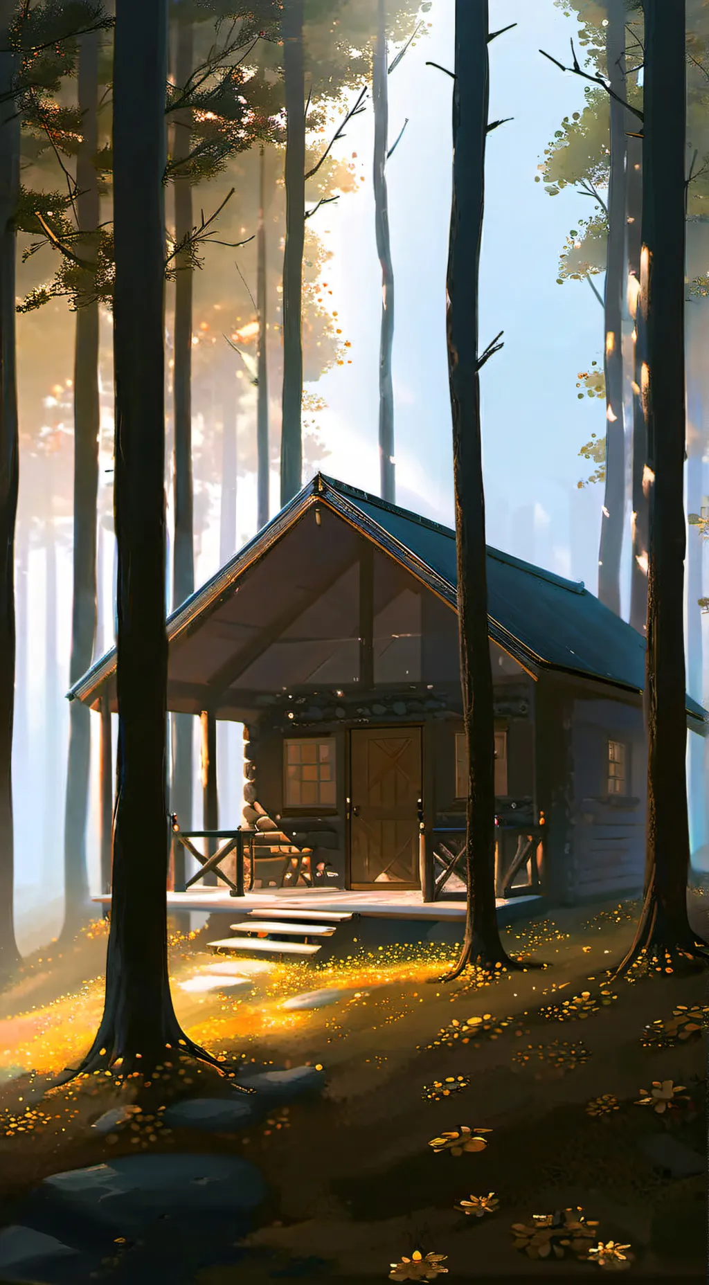 ai character: shed background