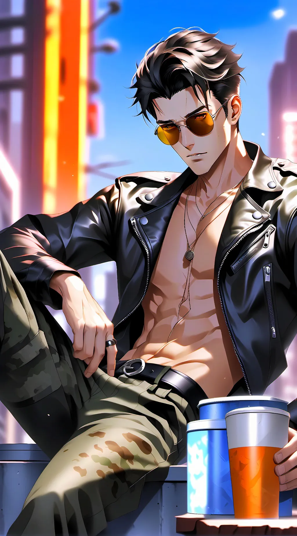 ai character: Black Shade background