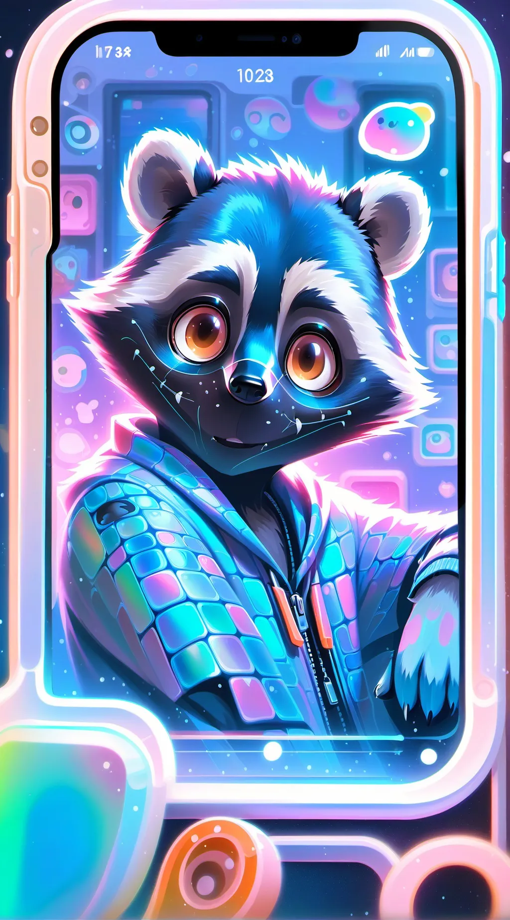 ai character: Pixel background