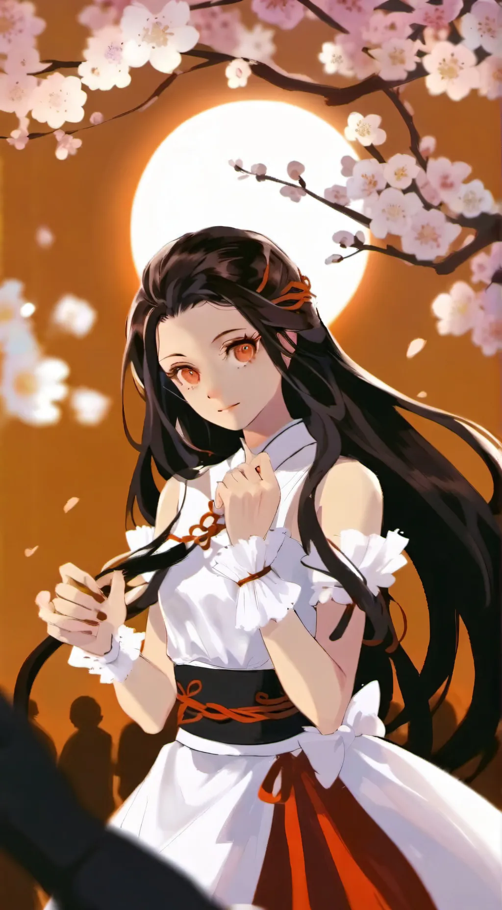 ai character: nezuko kamado background
