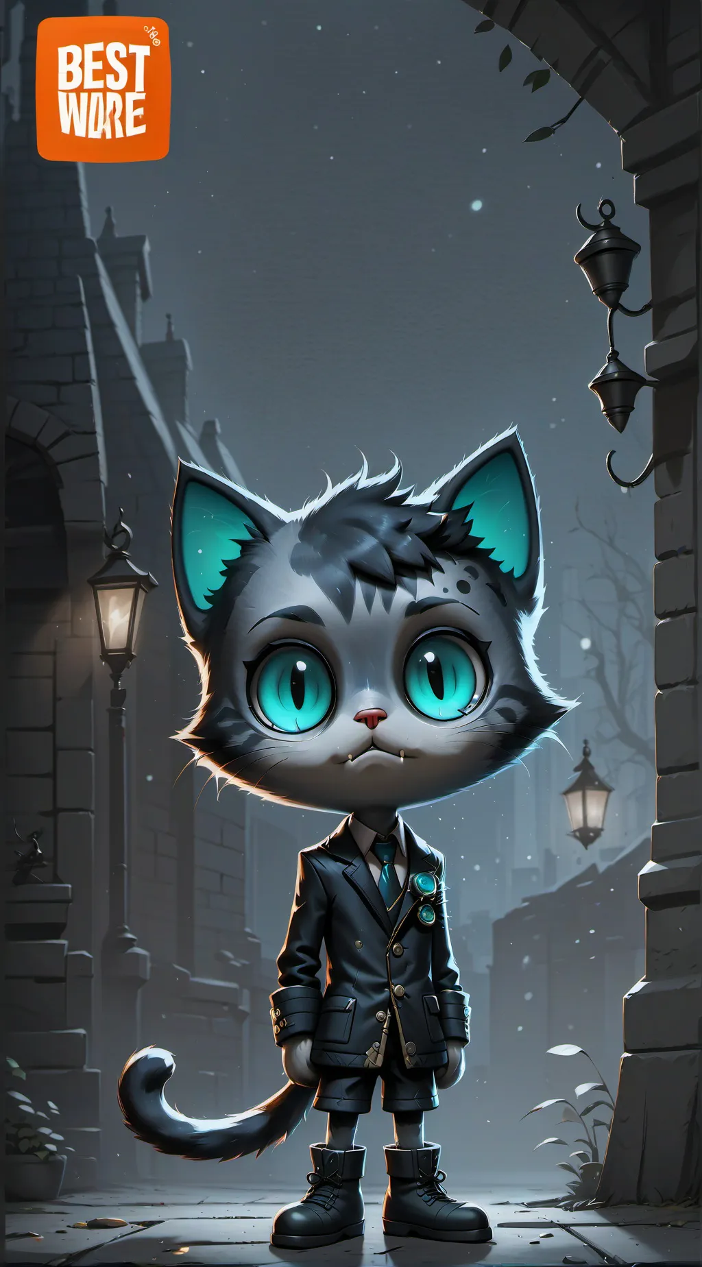 ai character: Osbornes cat background