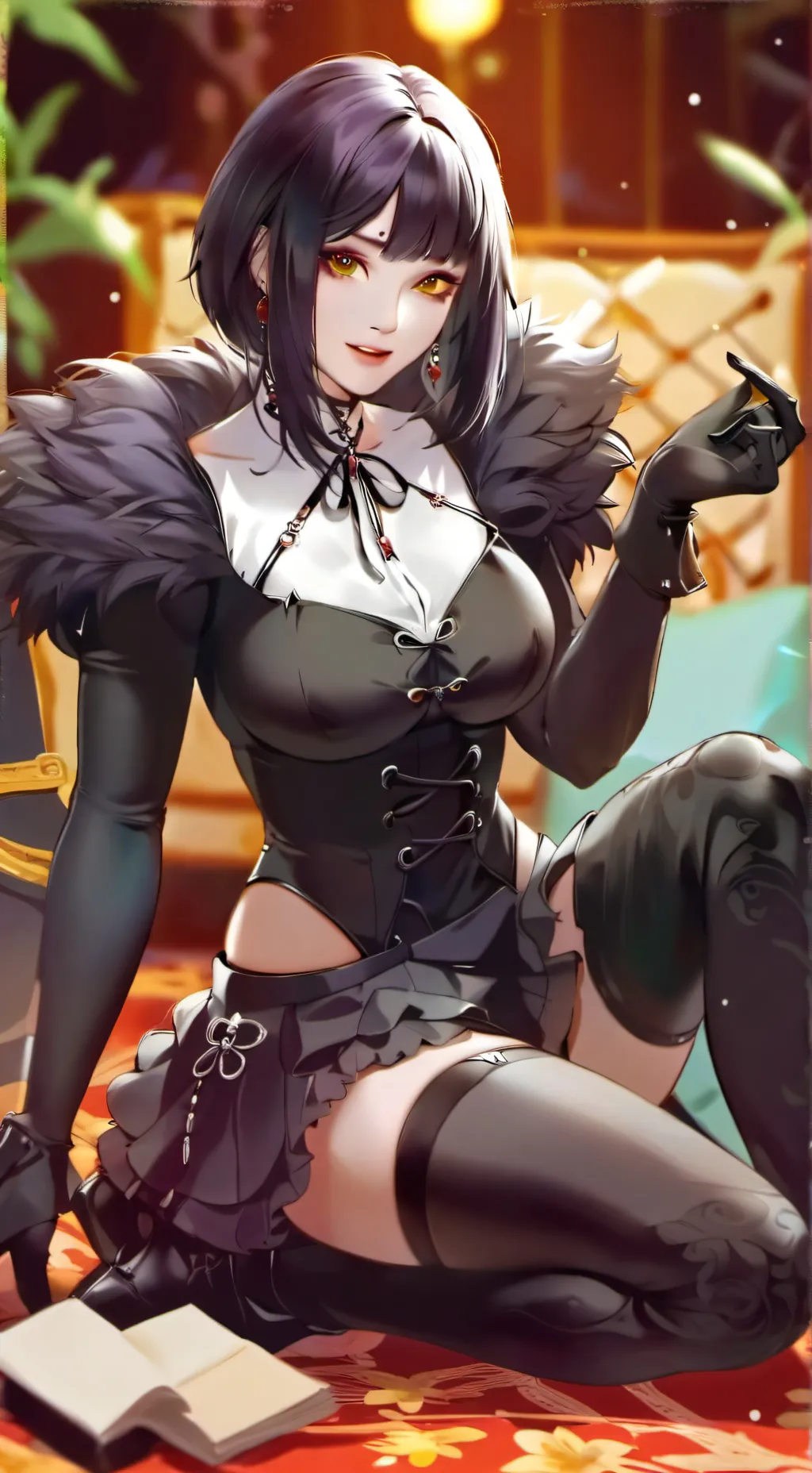 ai character: Bunny Girlfriend background