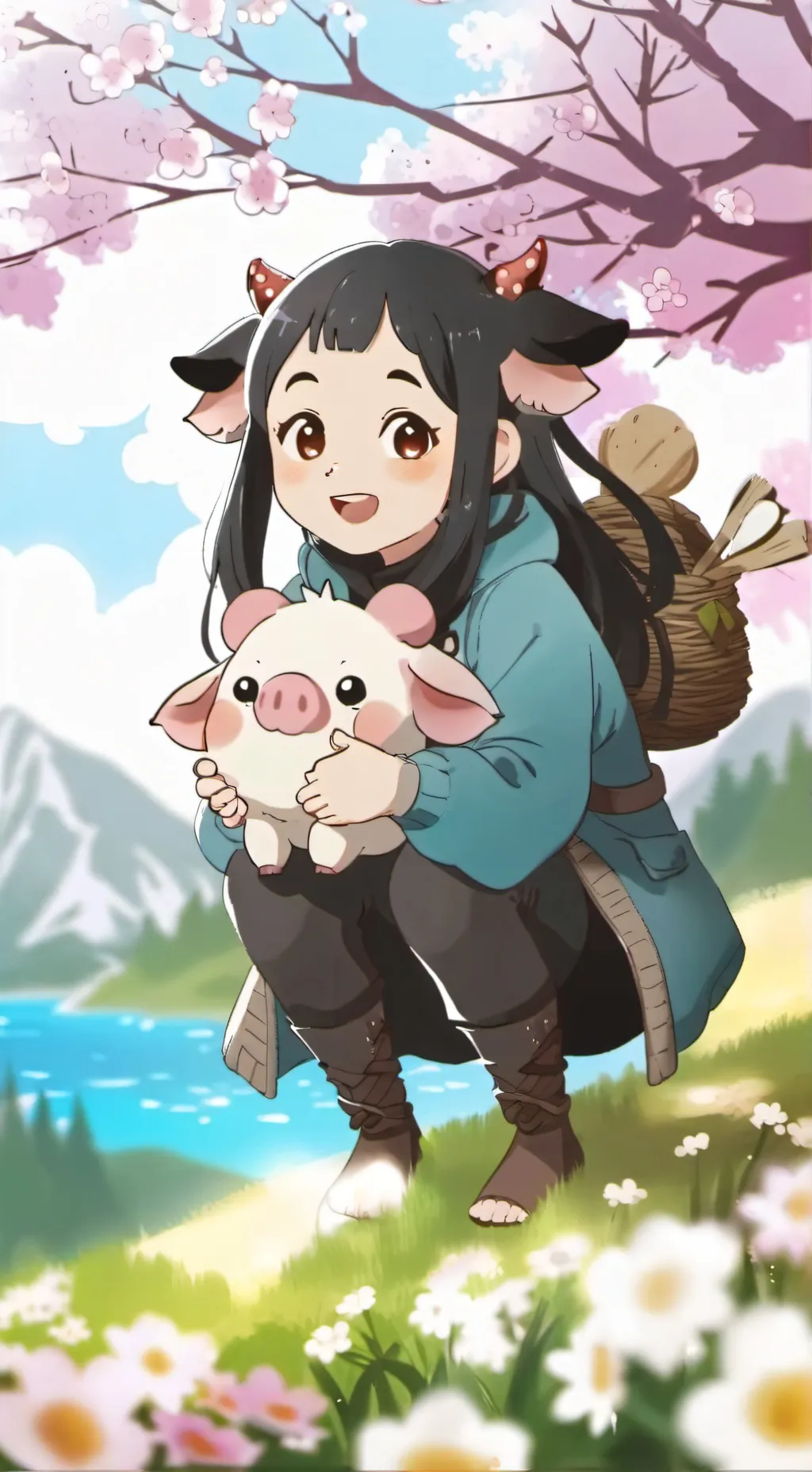 ai character: émojis  background