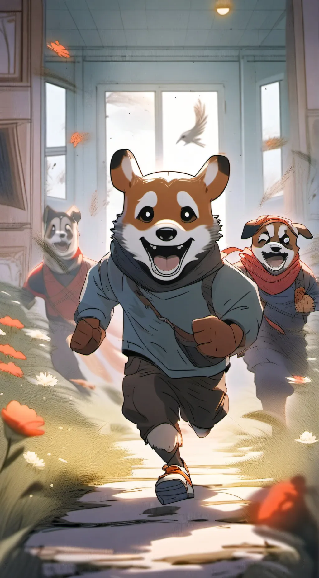 ai character: Хелоуин Н background