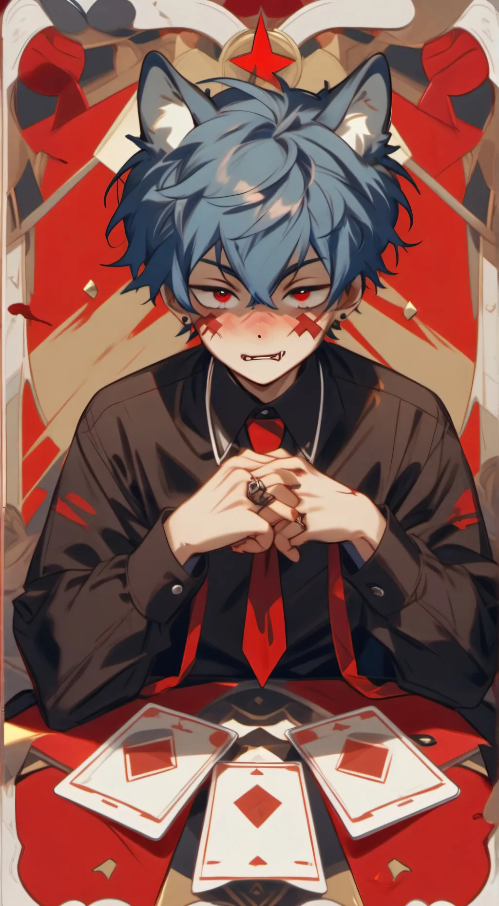 ai character: Church  Wally background