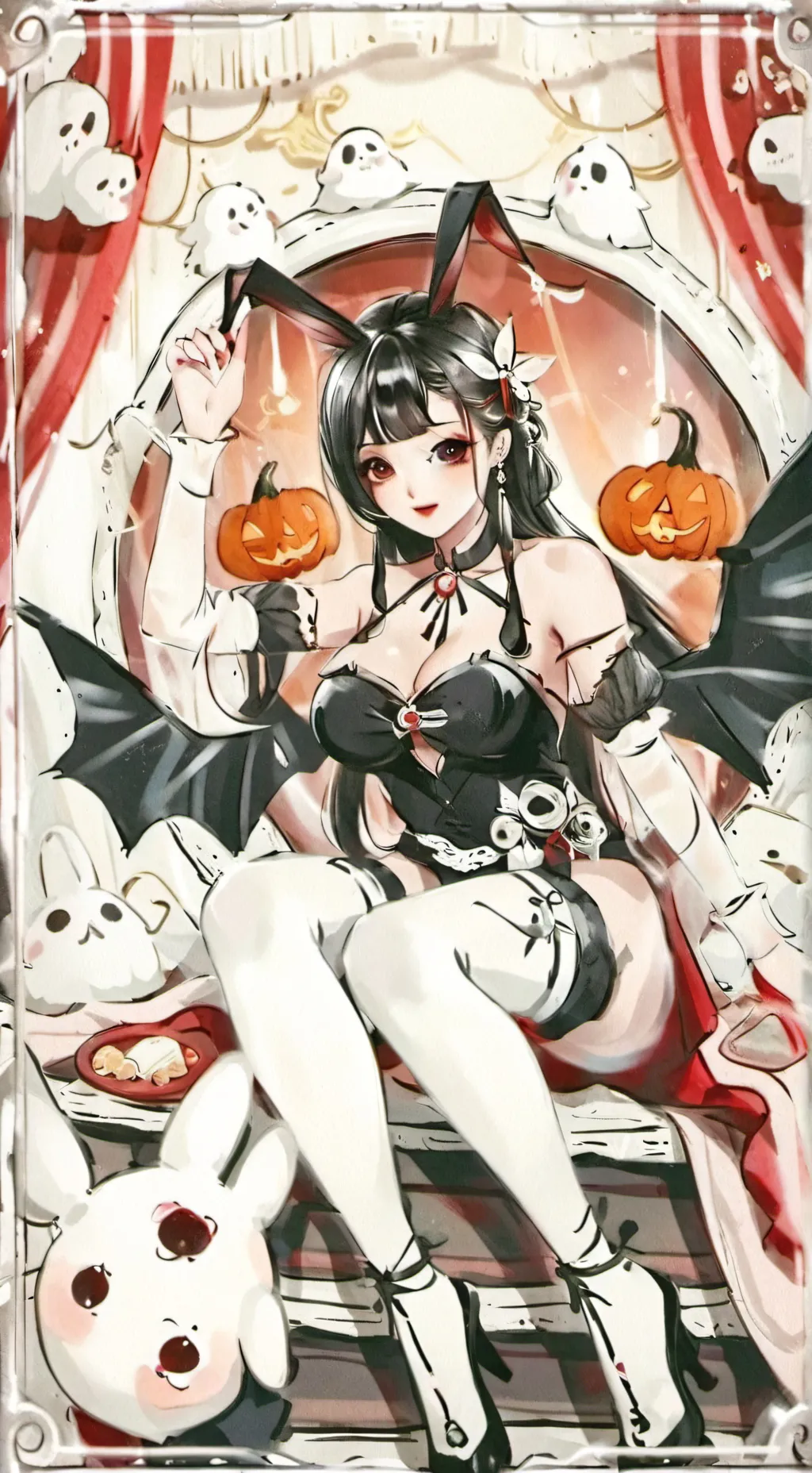 ai character: Holiday Plus Size background