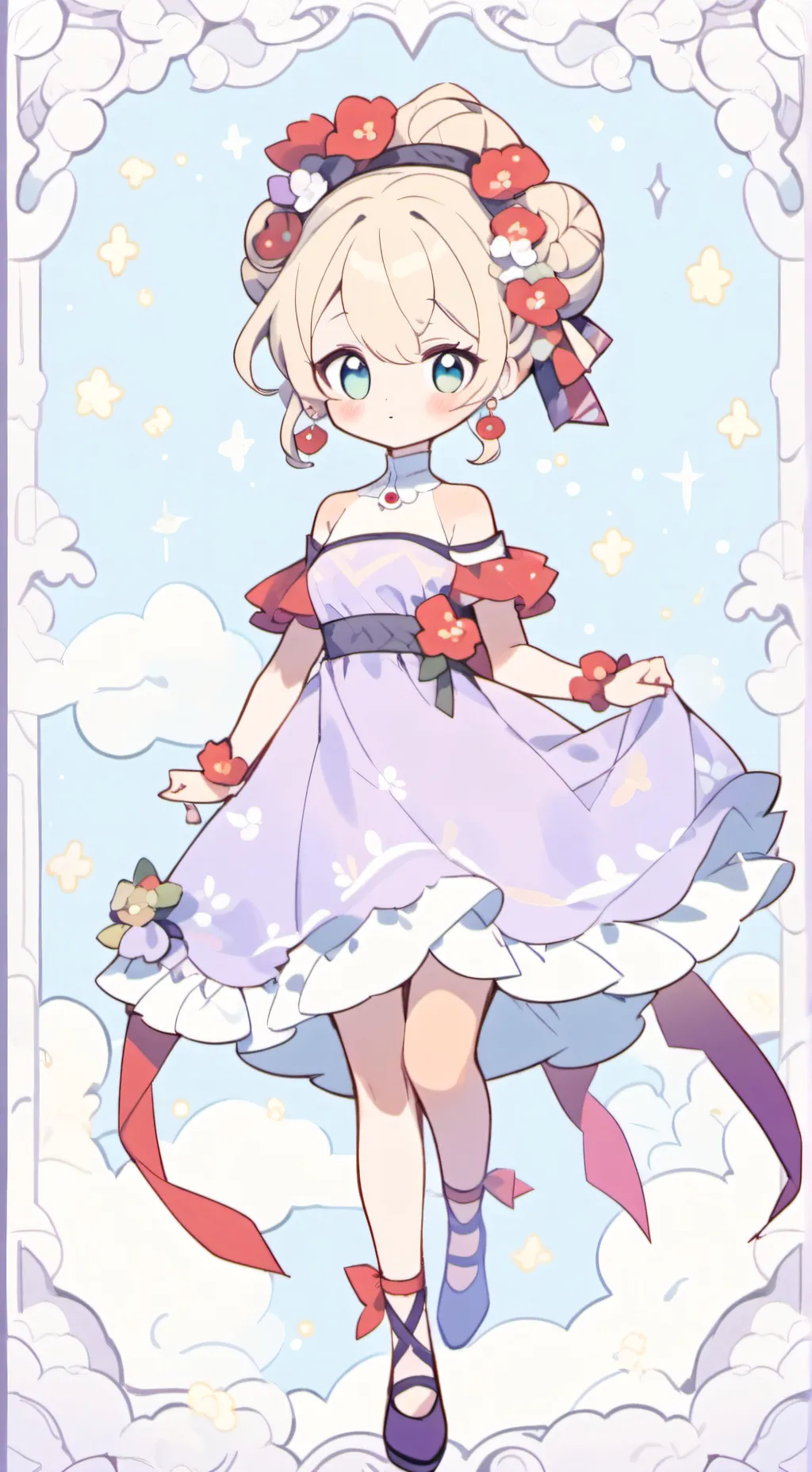 ai character: Ppt but Cafe au!!! background