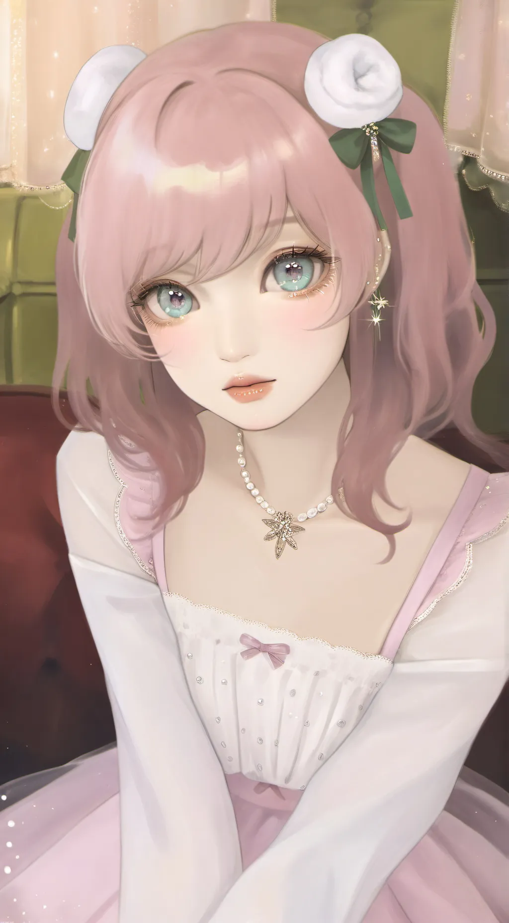 ai character: Strawberry ashley background