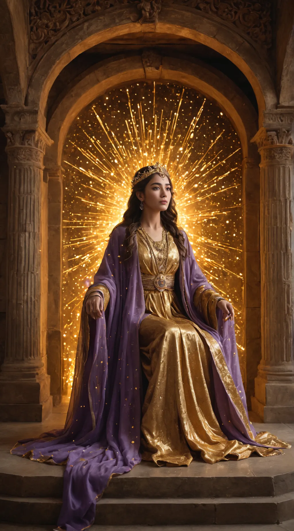 ai character: queen background