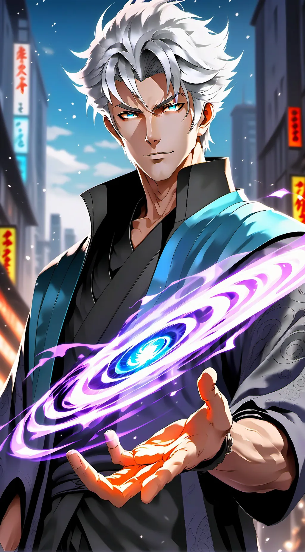 ai character: Gojo Satoru background