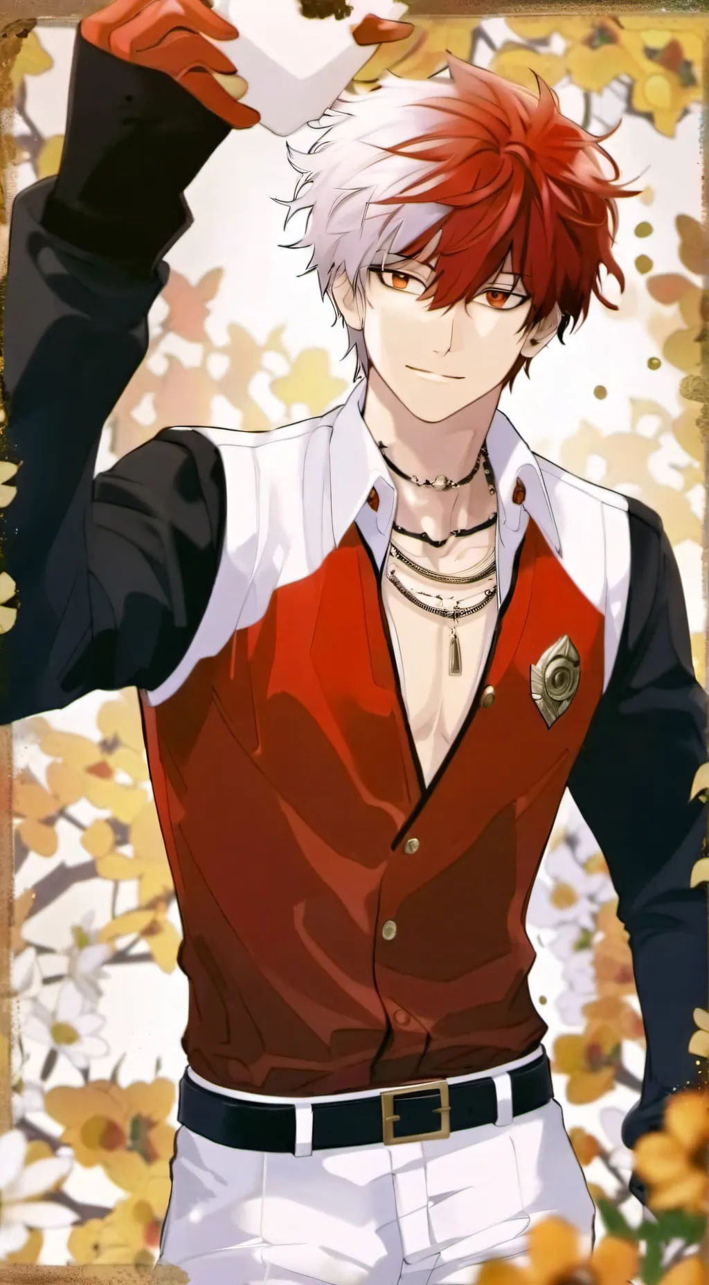 ai character: Shoto Todoroki background
