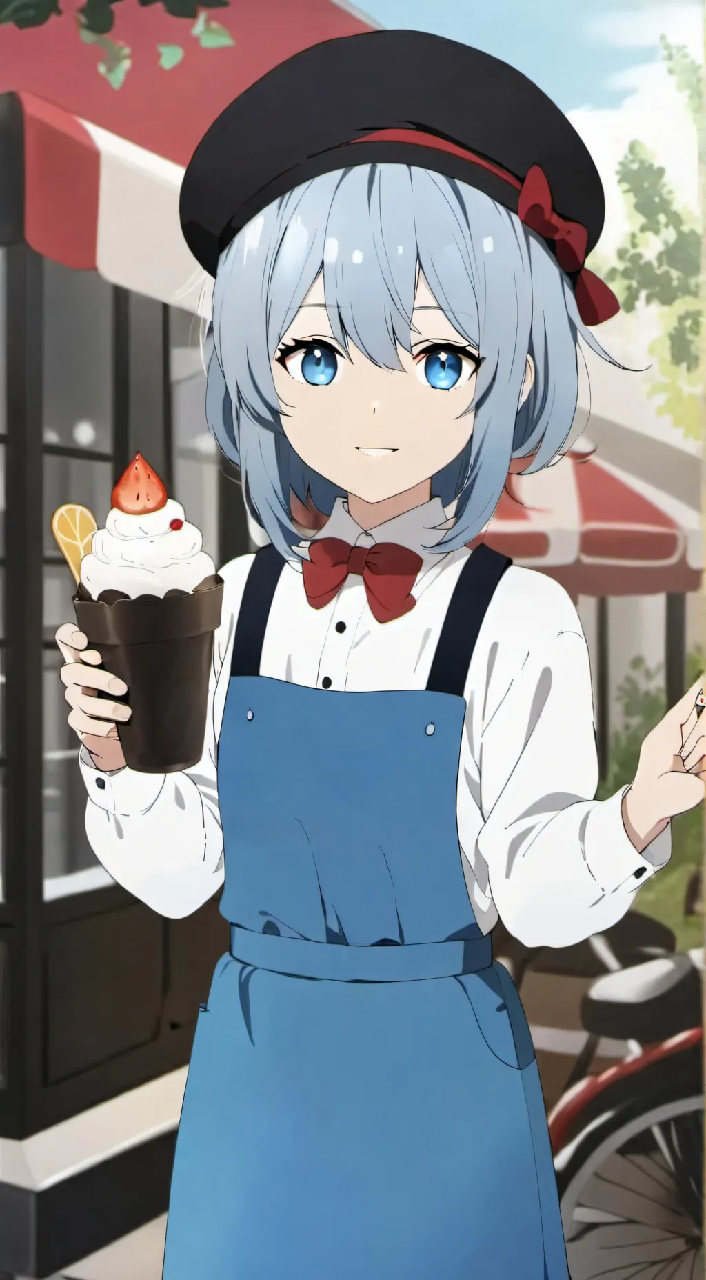 ai character: super super cute background