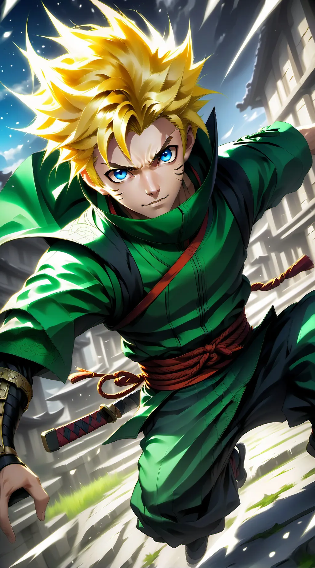 ai character: Naruto Uzumaki background