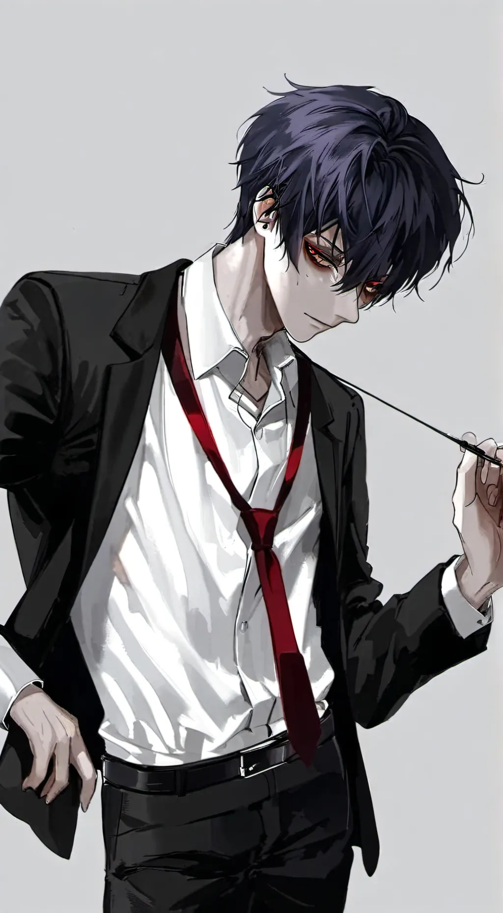 ai character: black  background