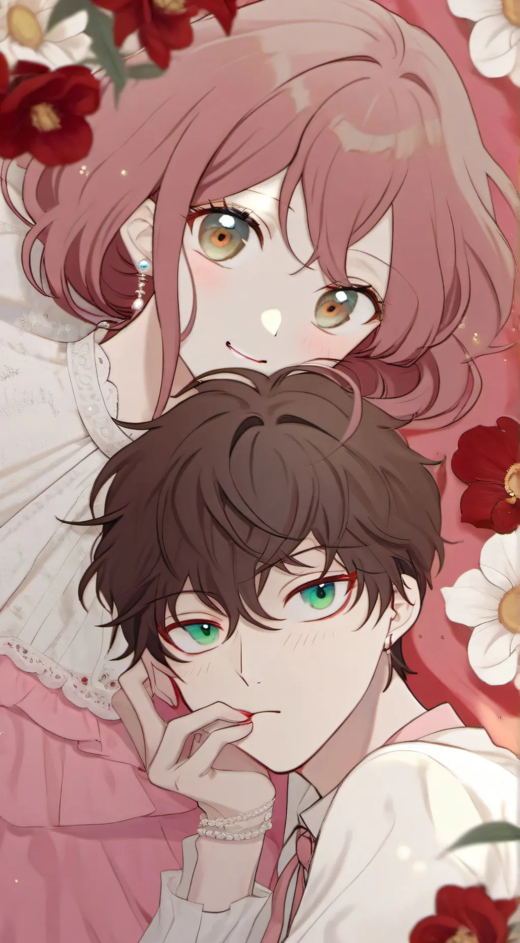 ai character: komer & bloby background