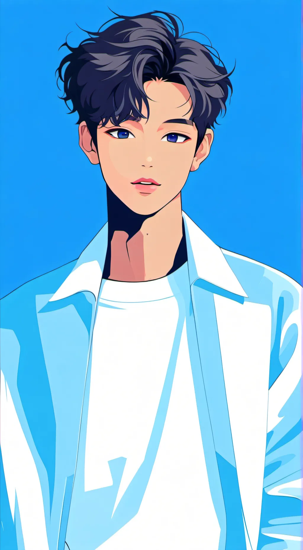 ai character: 𝓡𝓜💜from BTS background