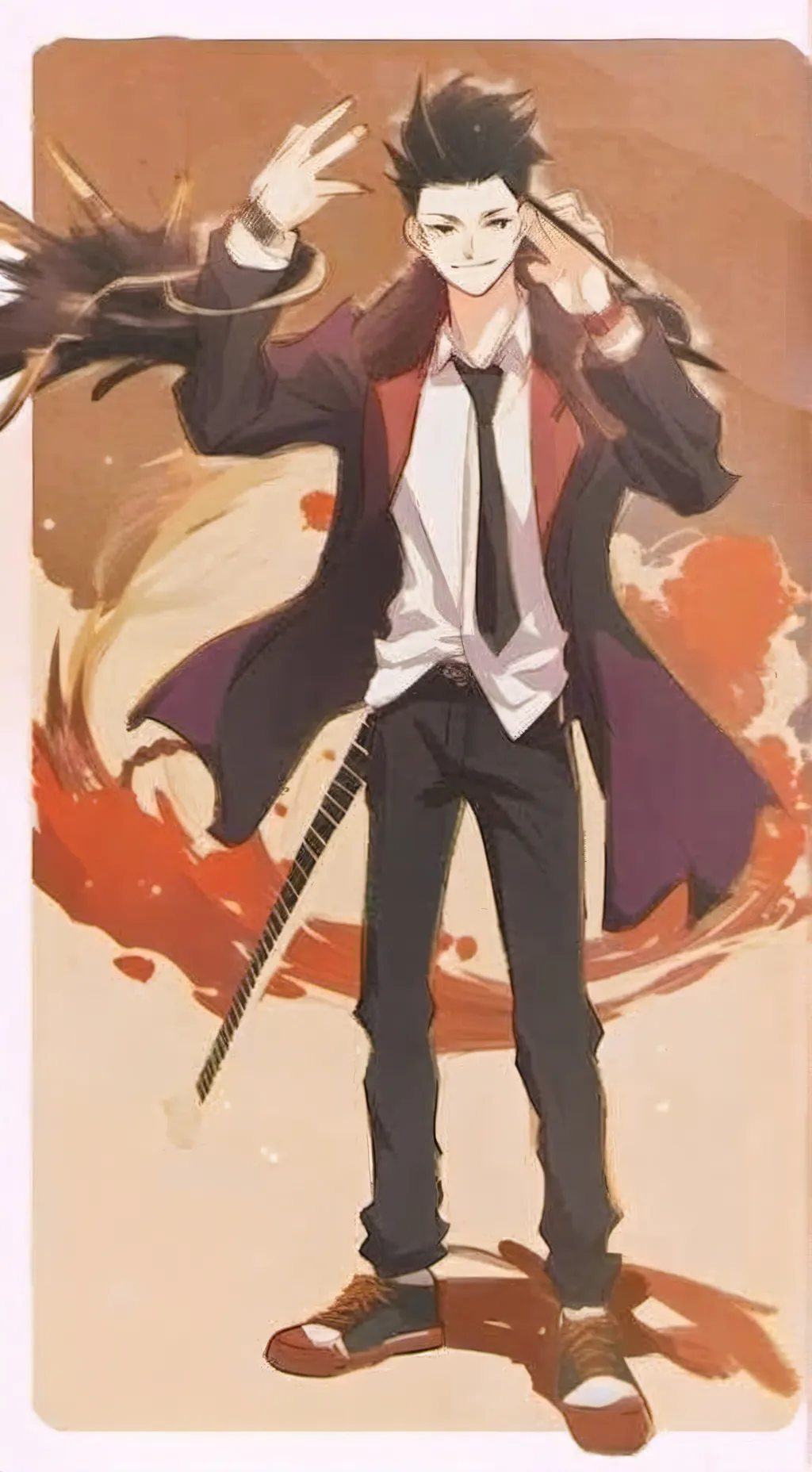 ai character: Sc meets Catnap background