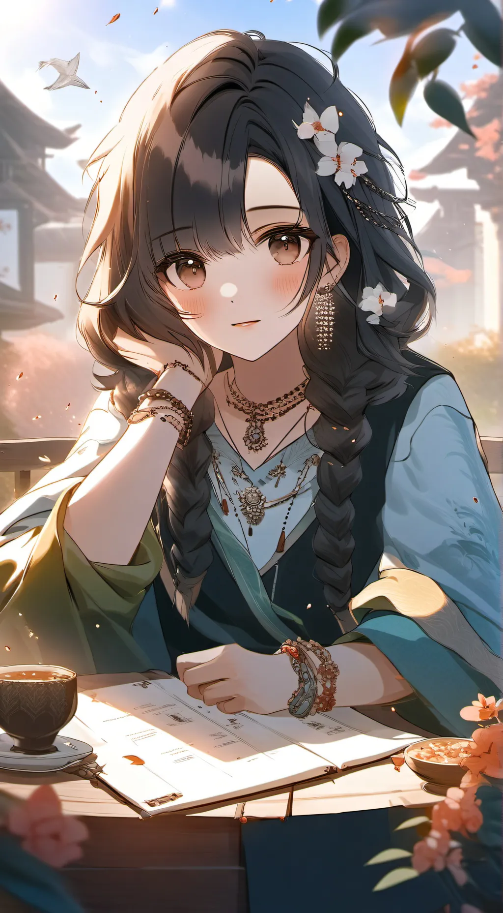 ai character: la hermana de naru background