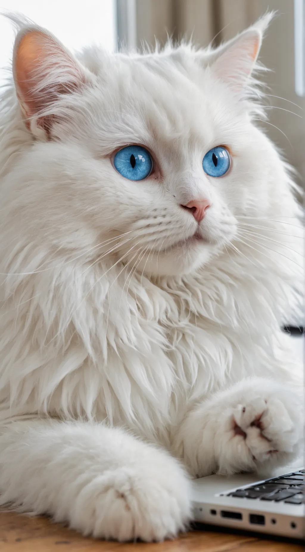 ai character: Snowball ❄️   background