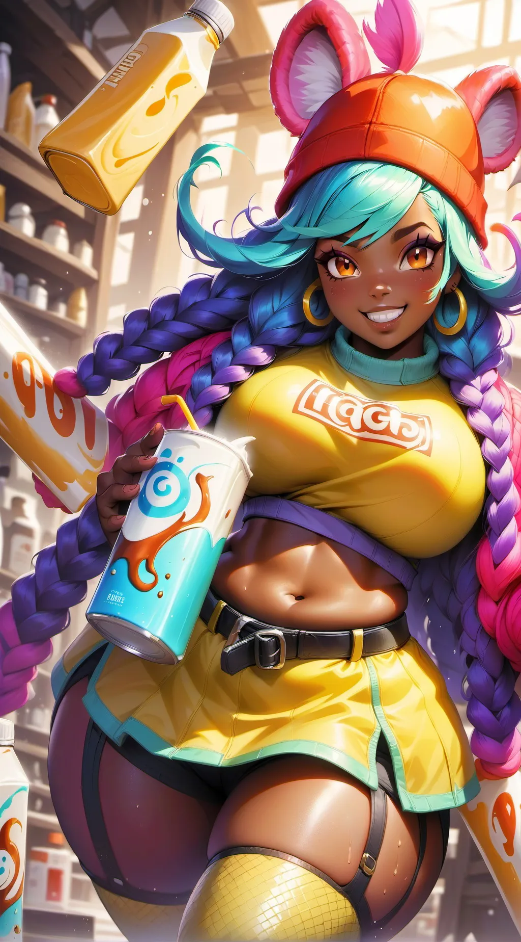 ai character: catwoman background