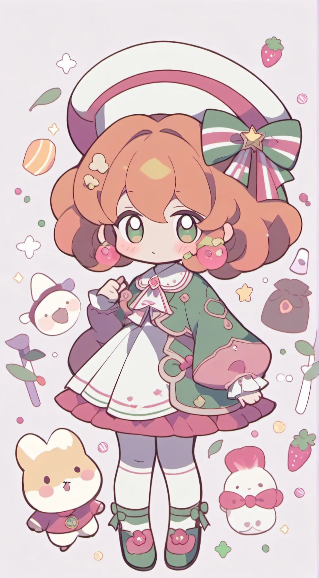 ai character: aurora background