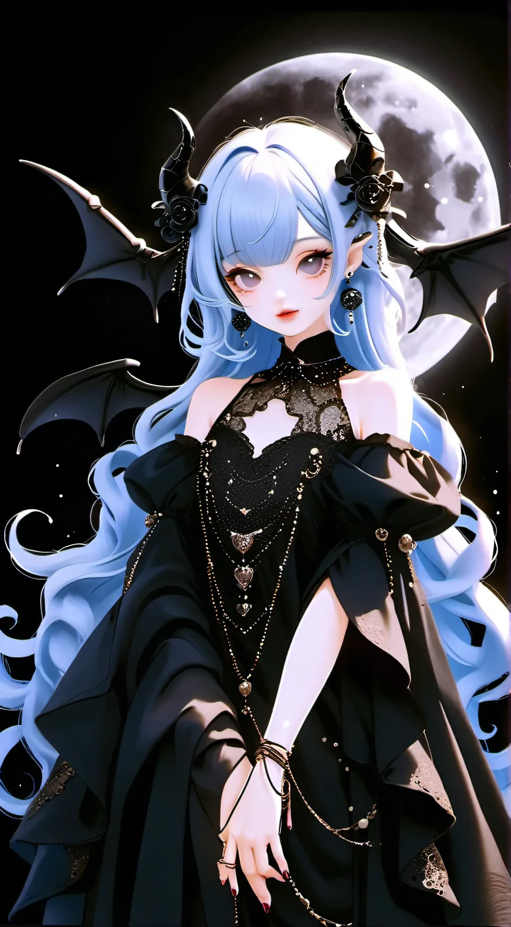 ai character: Luna background