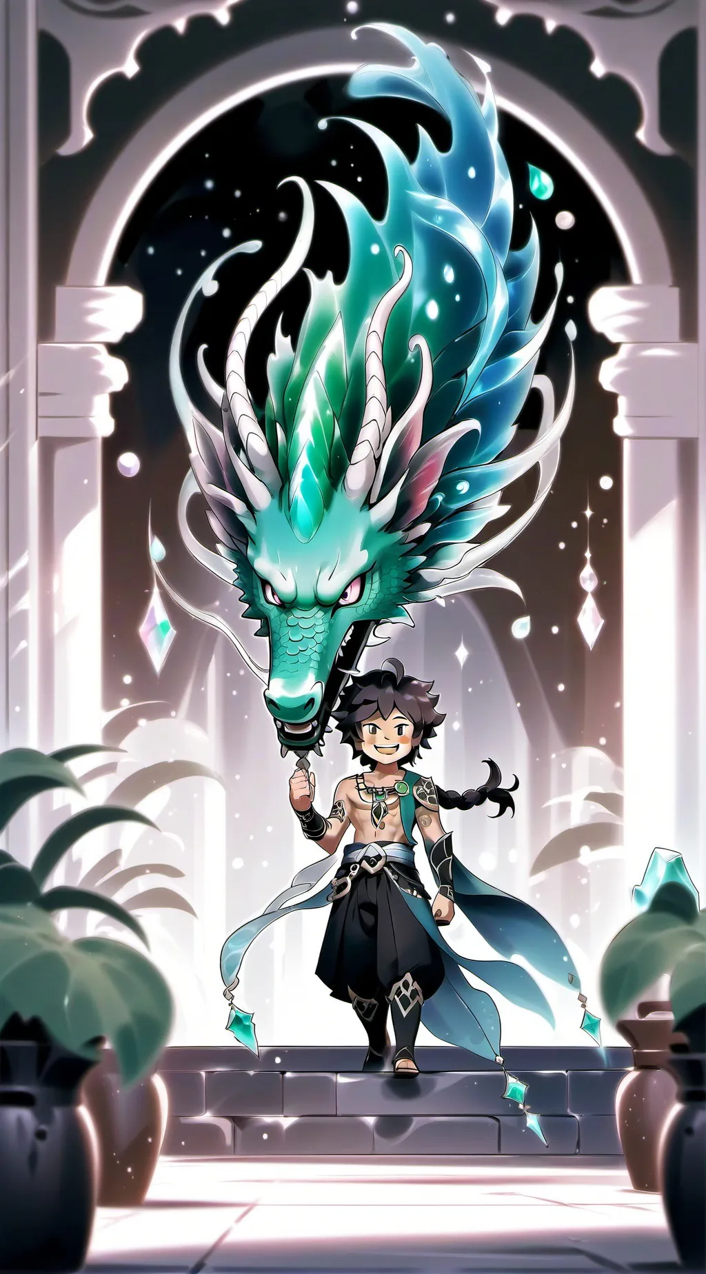 ai character: ninjago background