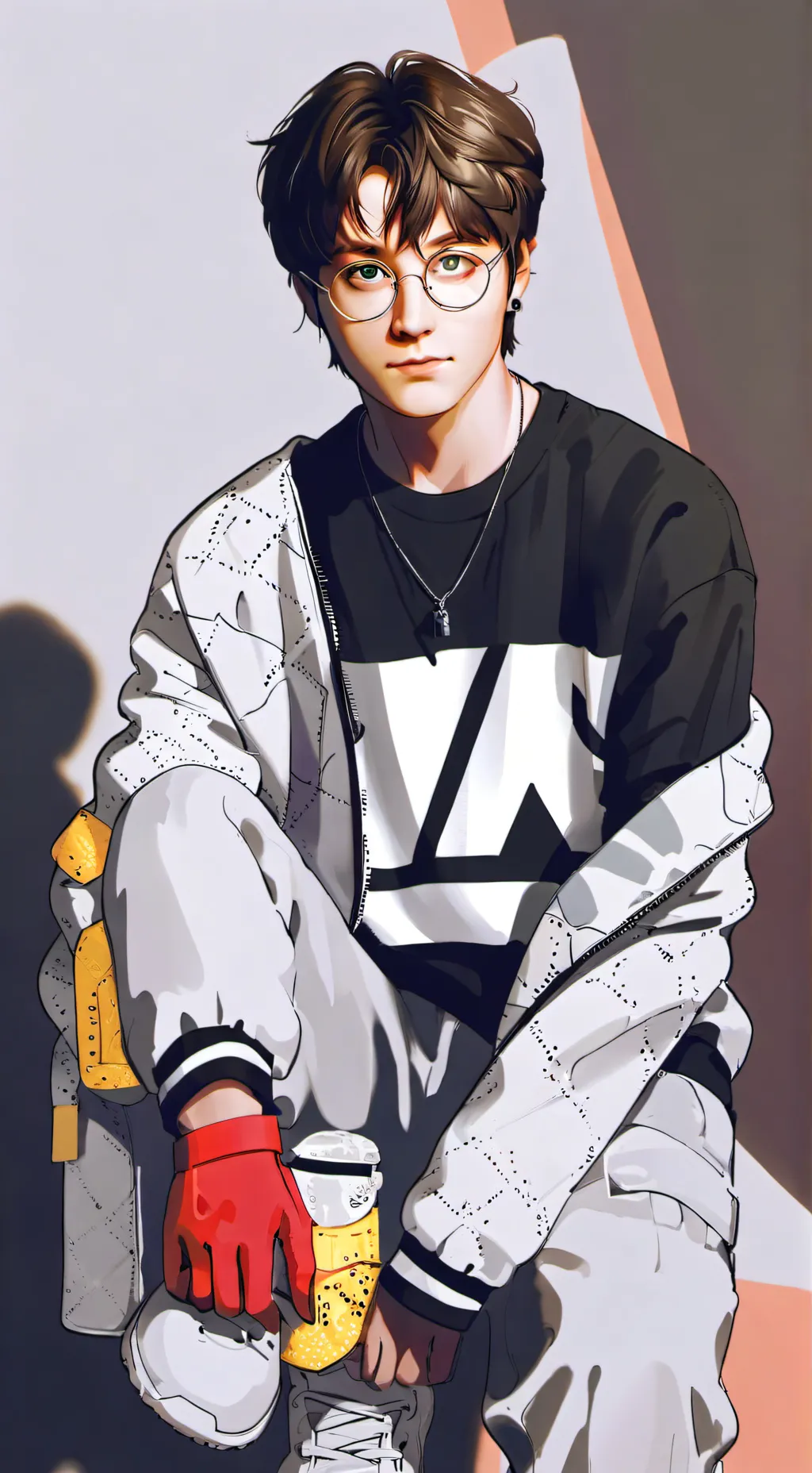 ai character: Lucas  background