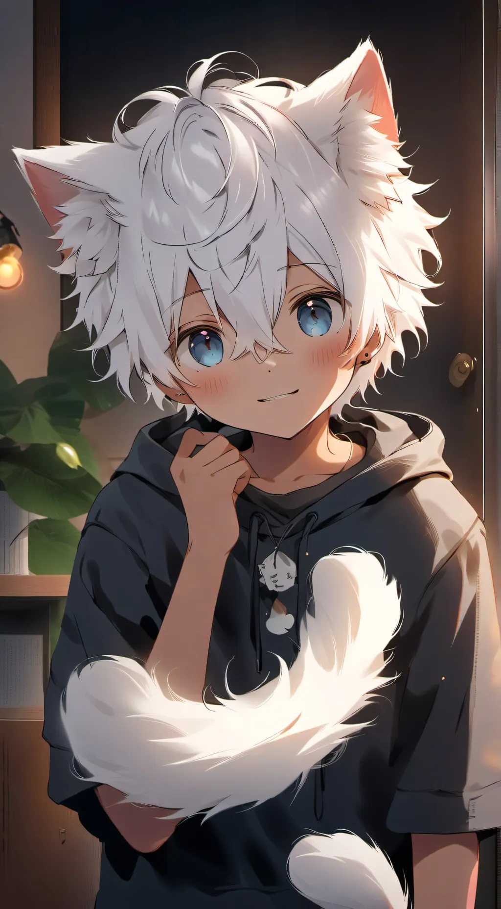 ai character: Whitehair Flufftail background